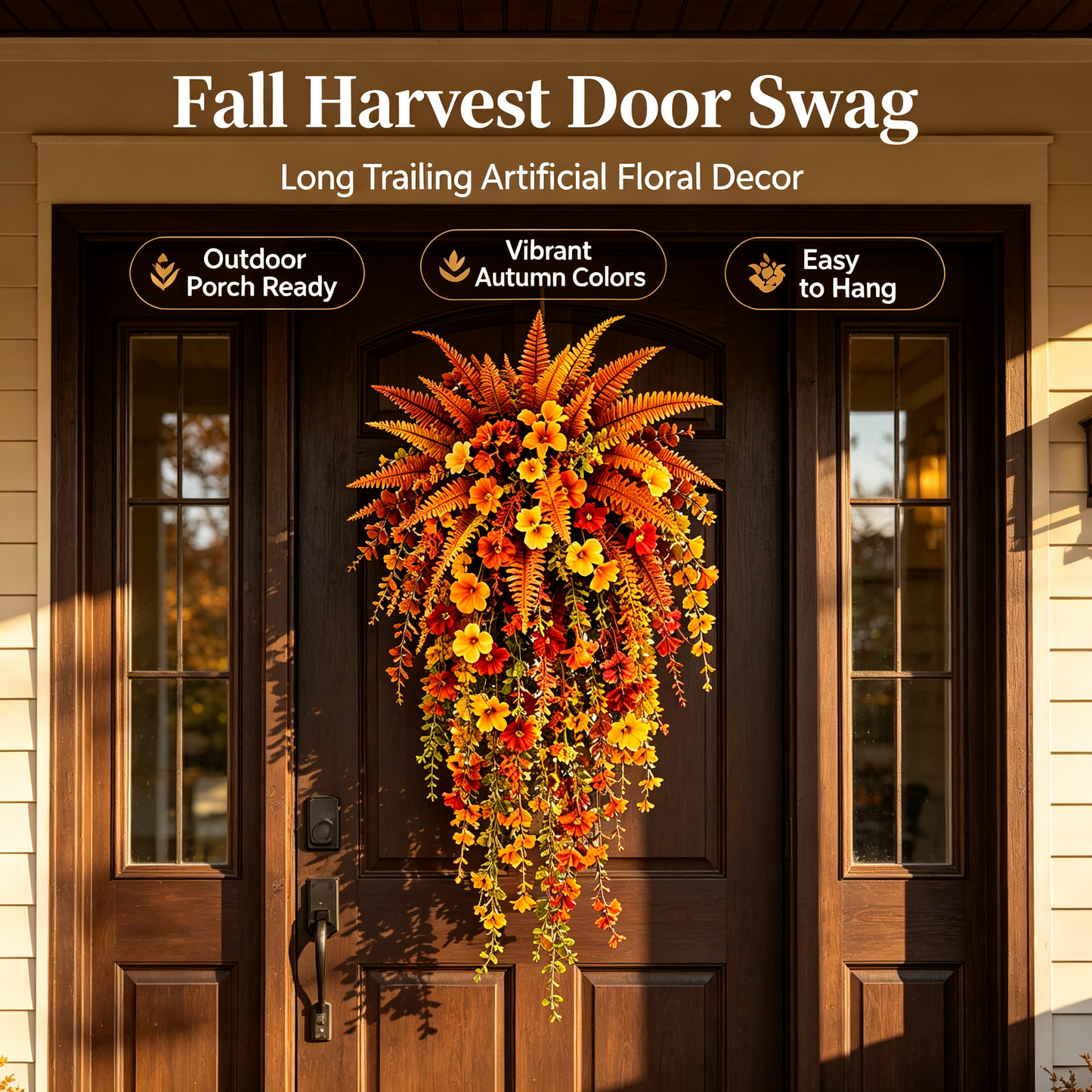 🔥Last Day 50% OFF🍂Artificial Fern for Autumn Porch & Door