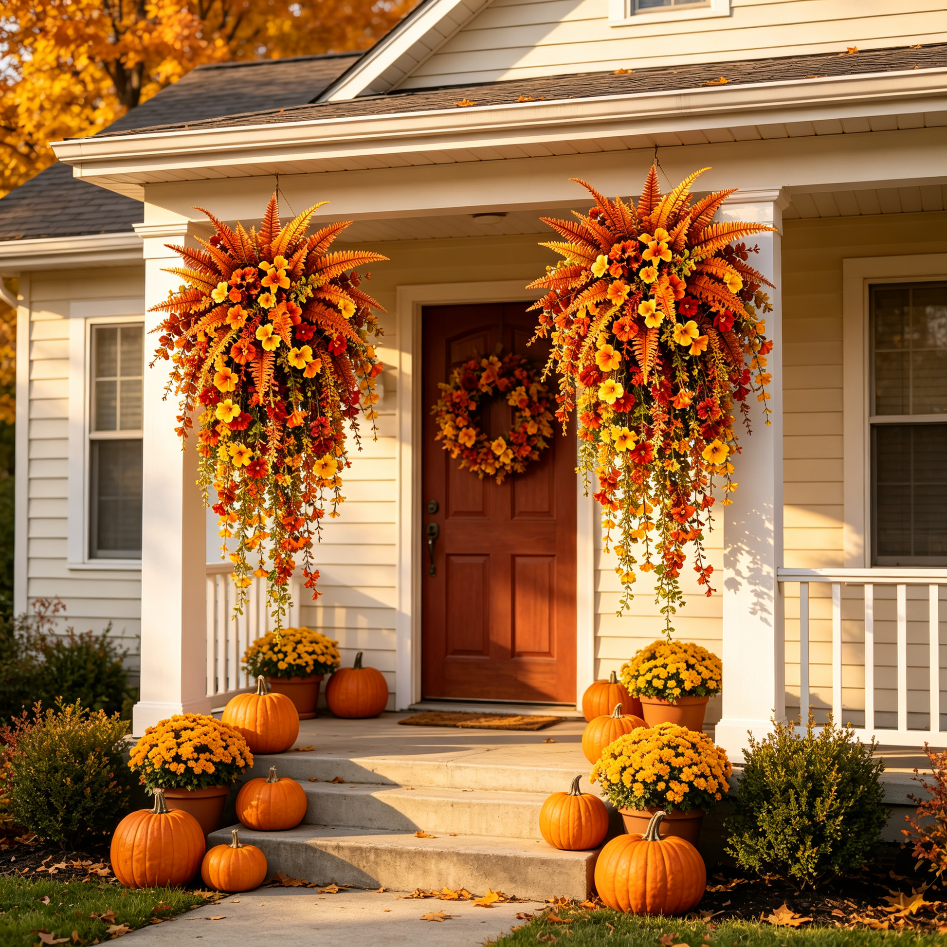 🔥Last Day 50% OFF🍂Artificial Fern for Autumn Porch & Door