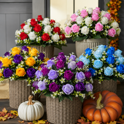 🔥Last Day 60% OFF🌹‑Premium Faux Rose Flower Bouquet‑Waterproof, Long‑Lasting, No Need To Water，plump flower buds