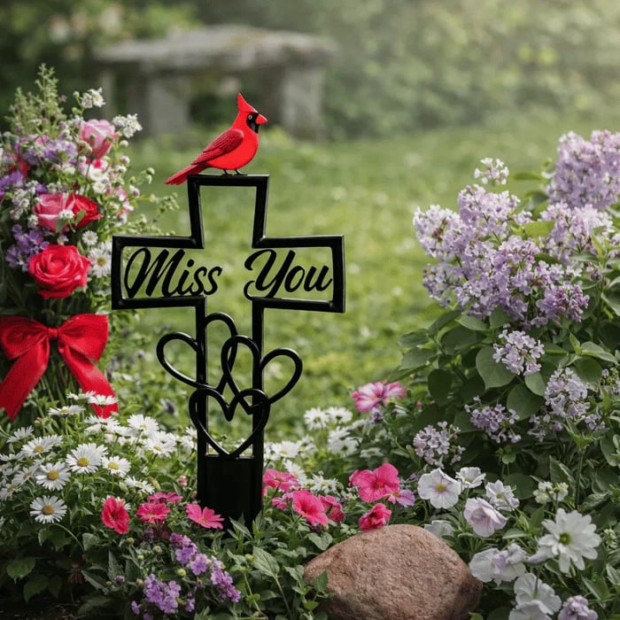 🐦💖Metal Cemetery Memorial Plaque for Remembrance✝️